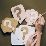 question marks on paper crafts